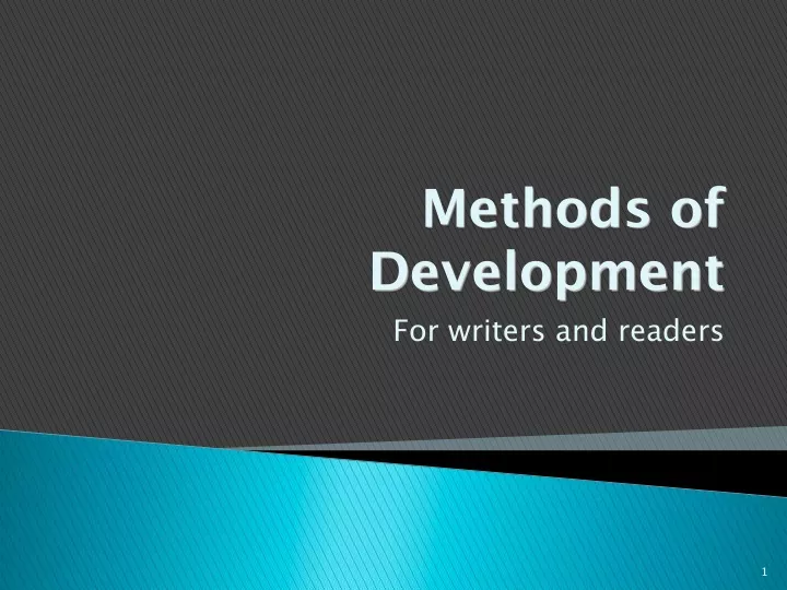 methods of development