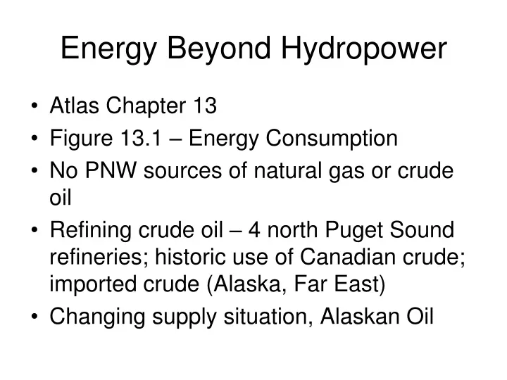 energy beyond hydropower