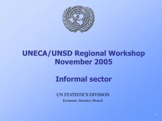UNECA/UNSD Regional Workshop November 2005 Informal sector