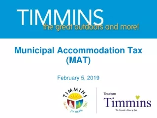 Municipal Accommodation Tax (MAT) February 5, 2019