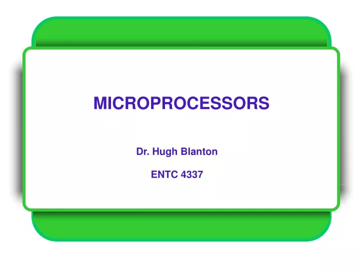 microprocessors