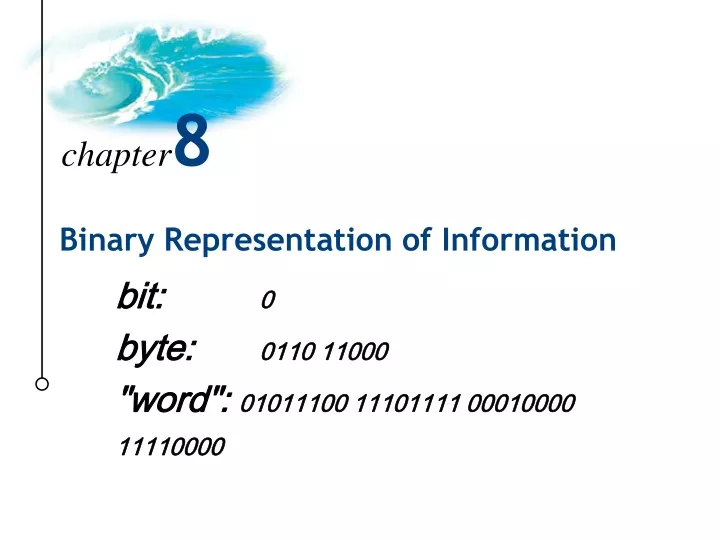 binary representation of information