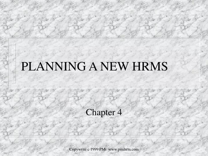 planning a new hrms