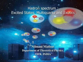 Hadron  spectrum :   Excited States,  Multiquarks  and Exotics