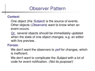 Observer Pattern