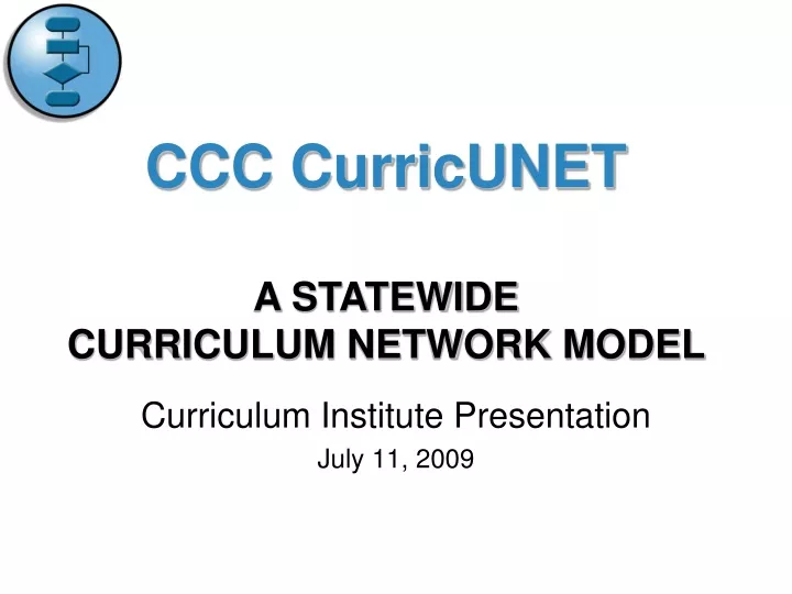curriculum institute presentation july 11 2009