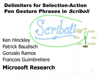 Delimiters for Selection-Action Pen Gesture Phrases in  Scriboli