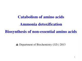 ? Department of Biochemistry (J.D.) 2013