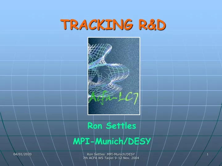 tracking r d