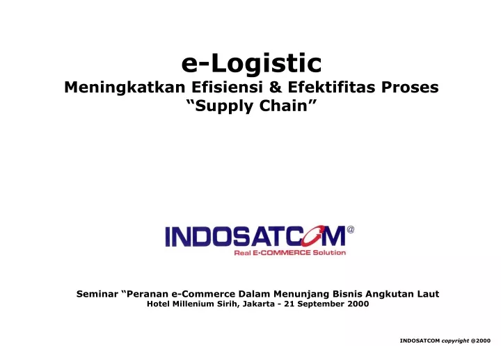 e logistic meningkatkan efisiensi efektifitas proses supply chain