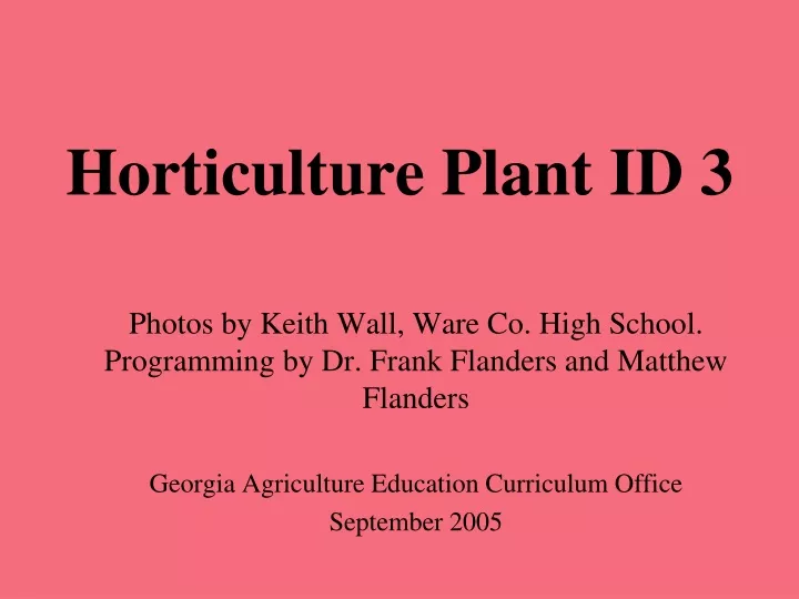 horticulture plant id 3