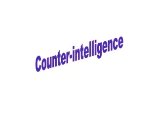 Counter-intelligence