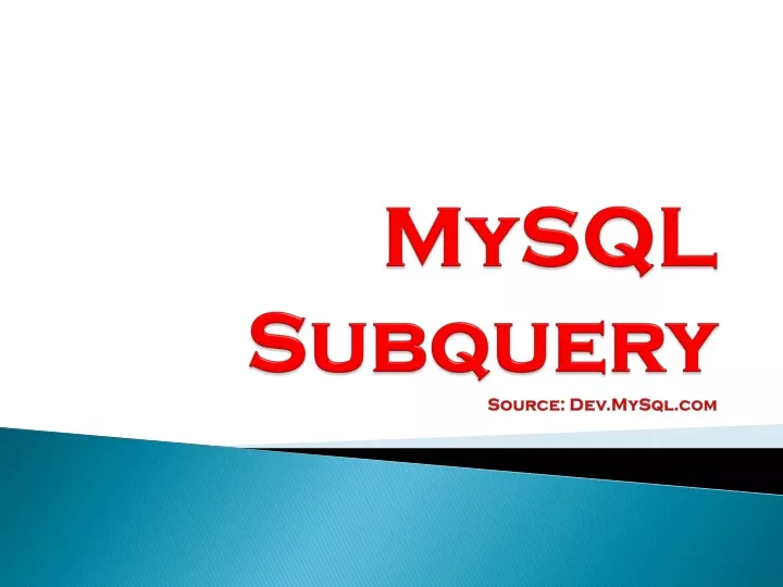 mysql subquery source dev mysql com