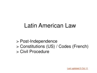 &gt; Post-Independence  &gt; Constitutions (US) / Codes (French) &gt; Civil Procedure