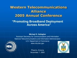 Western Telecommunications Alliance  2005 Annual Conference