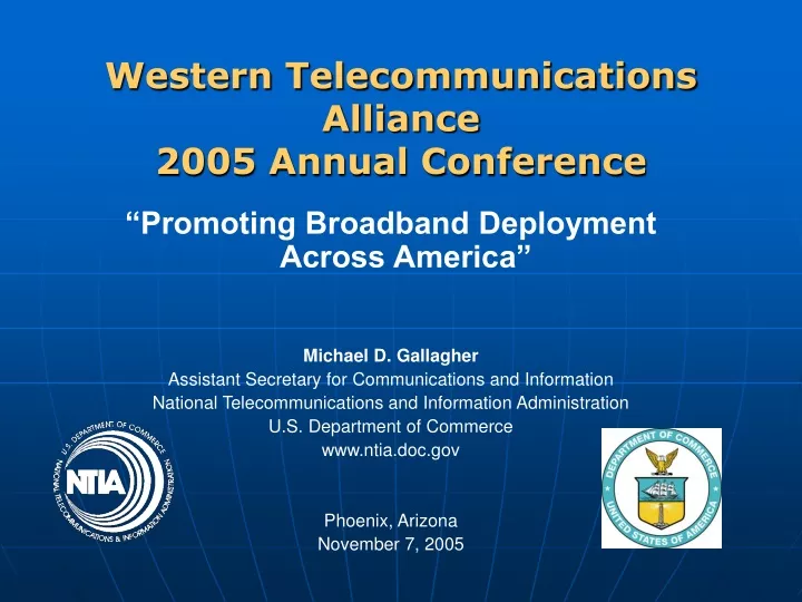 western telecommunications alliance 2005 annual conference