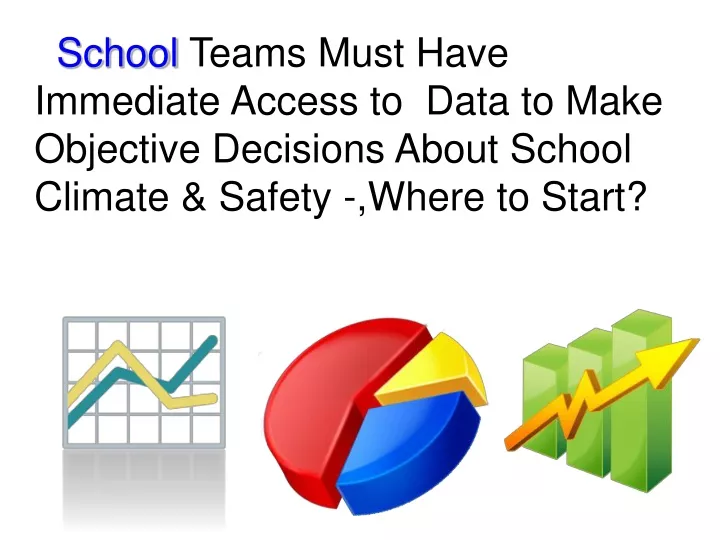 school teams must have immediate access to data