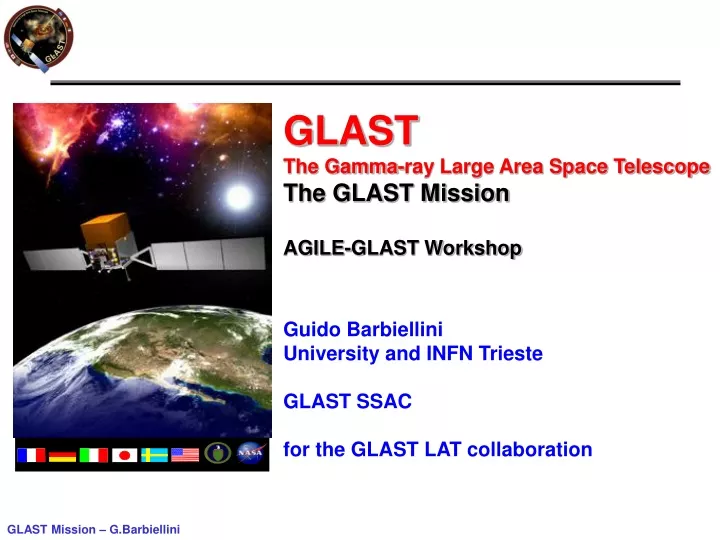 glast the gamma ray large area space telescope