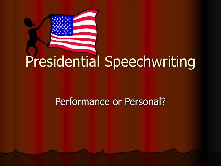 presidential speechwriting