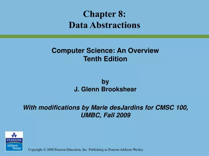 chapter 8 data abstractions