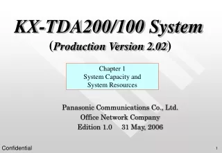 KX-TDA200/100 System ( Production Version 2.02 )