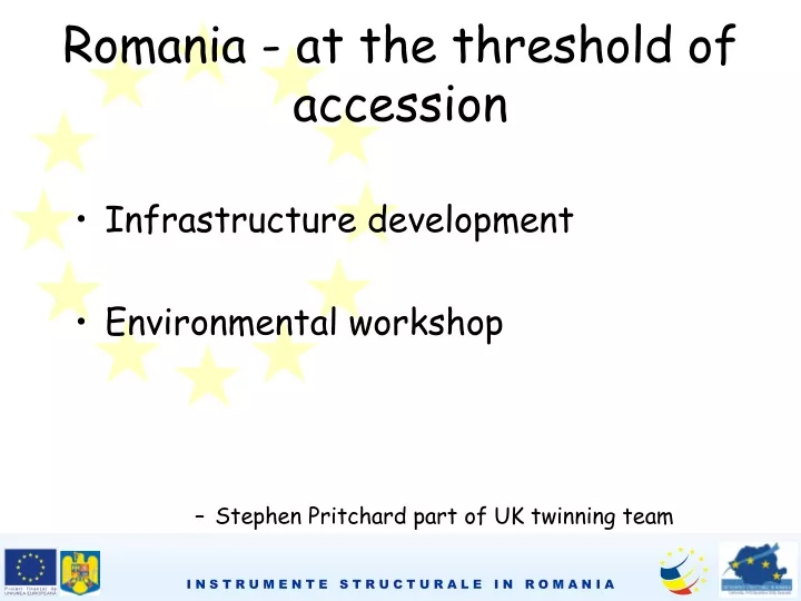 romania at the threshold of accession