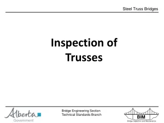 Inspection of Trusses