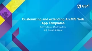 Customizing and extending ArcGIS Web App Templates