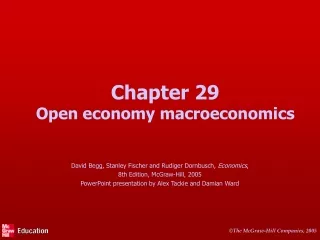 Chapter 29 Open economy macroeconomics