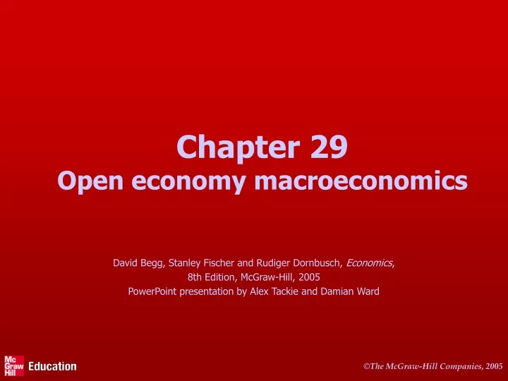 chapter 29 open economy macroeconomics