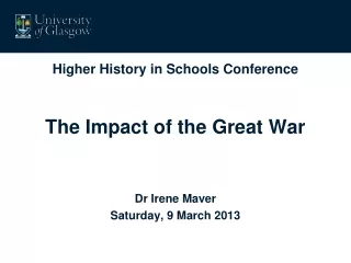 Higher History in Schools Conference