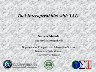 Tool Interoperability with TAU