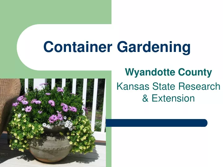 container gardening