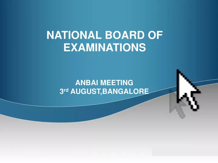 national board of examinations