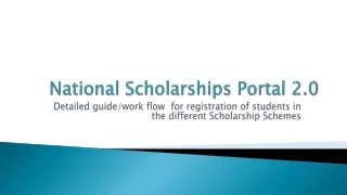 National Scholarships Portal 2.0