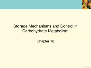 Storage Mechanisms and Control in Carbohydrate Metabolism