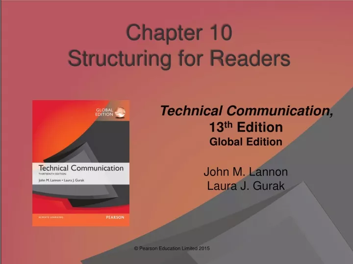 chapter 10 structuring for readers