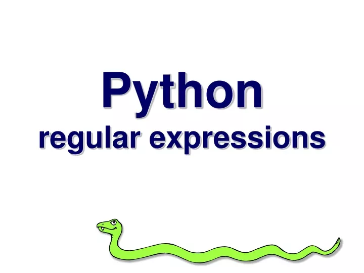 python regular expressions