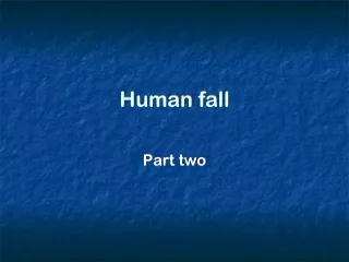 Human fall