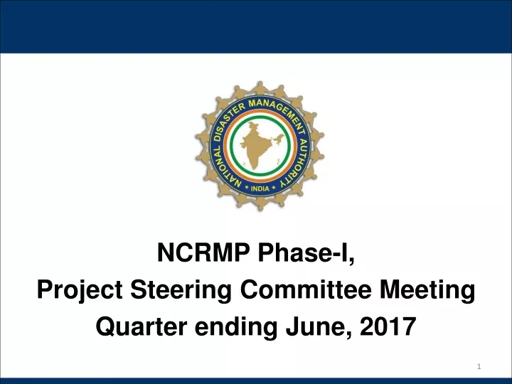 ncrmp phase i project steering committee meeting