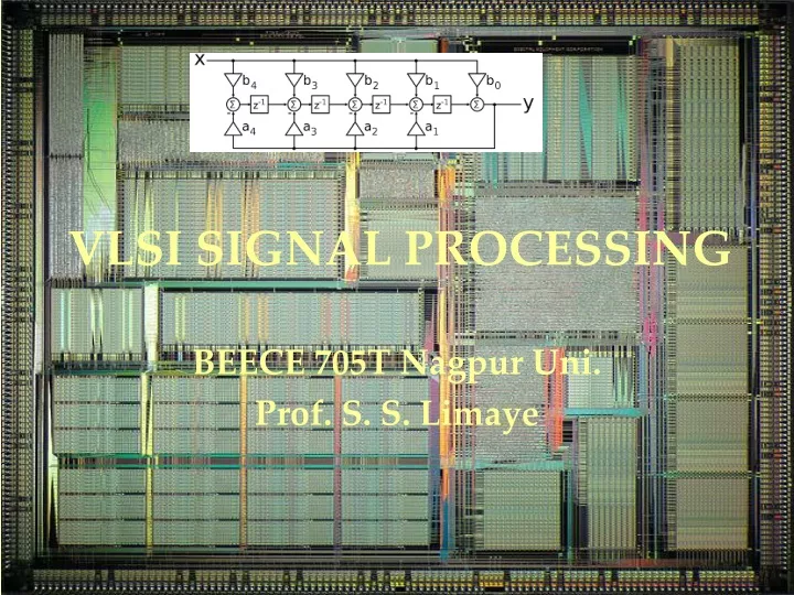 vlsi signal processing