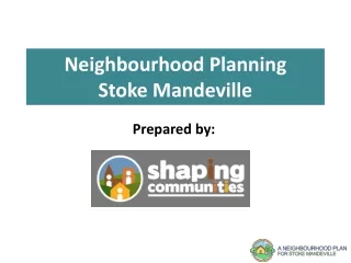 Neighbourhood Planning Stoke Mandeville