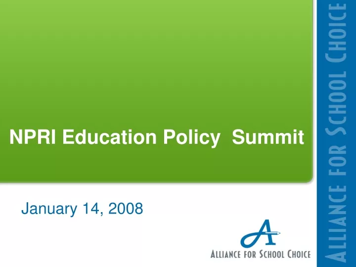 npri education policy summit