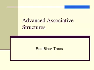 Advanced Associative Structures