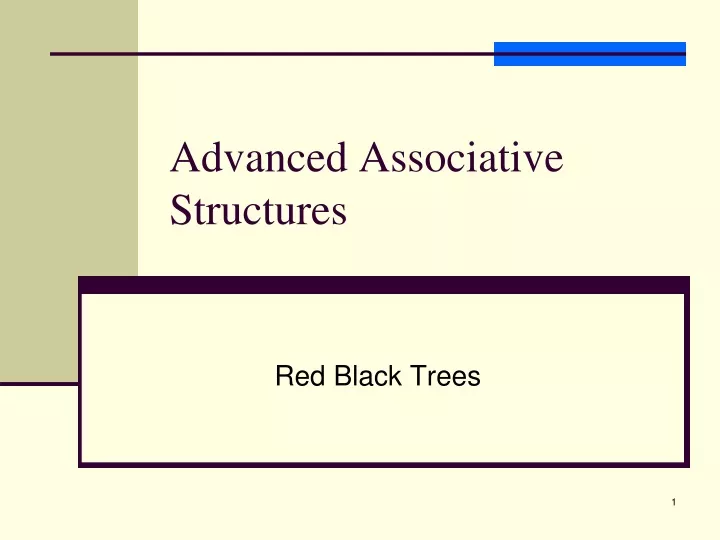 advanced associative structures