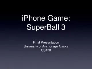 iPhone Game: SuperBall 3