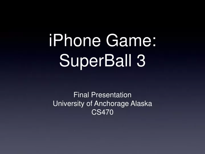 iphone game superball 3