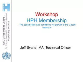 Jeff Svane, MA, Technical Officer