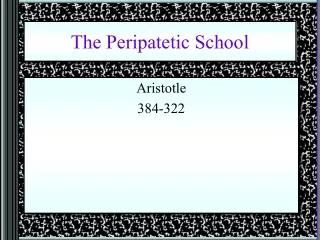 The Peripatetic School