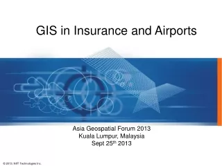 GIS in Insurance and Airports